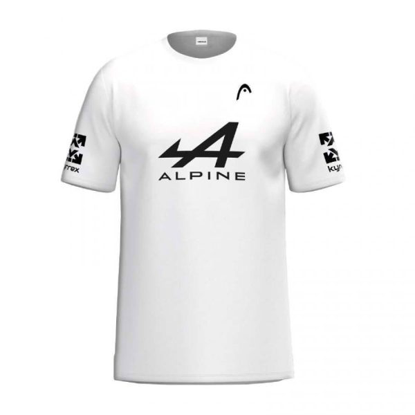 Head Arturo Coello White Black T-Shirt Alpine + Qatar Airways - Image 2