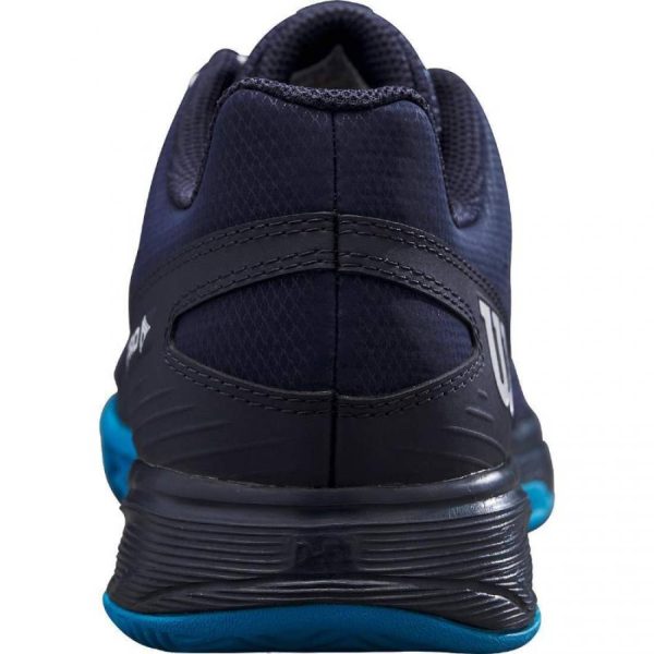 ⁦Wilson Rush Pro Navy Blue White Junior shoes⁩ - الصورة ⁦3⁩
